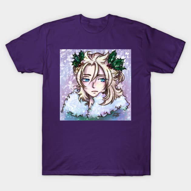 Snow Prince Albedo - Genshin Impact - Anime Fan Art T-Shirt by BonBonBunny